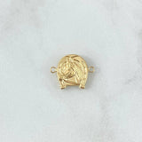 Charm Horseshoe Horse 1.05gr / 1.5cm / Stamped 18K Yellow Gold