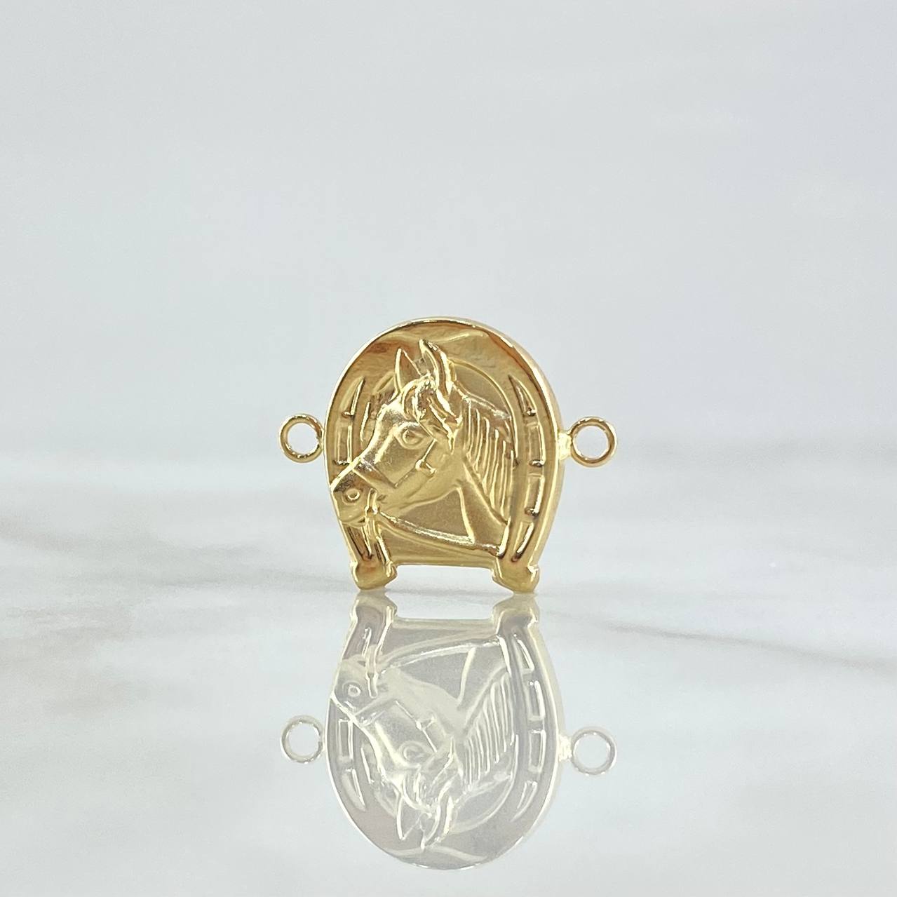 Charm Horseshoe Horse 1.05gr / 1.5cm / Stamped 18K Yellow Gold