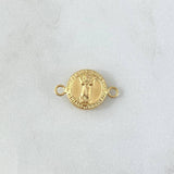 Herraje Divino Niño 0.8gr / 2cm / Mate Troquelado Oro Amarillo 18K