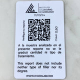 Oval Halo Ring 3.1gr / Size 7 / 52pts Diamonds 40pts Emerald Yellow Gold (Jewel) ©