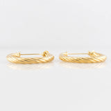 Hoop Earrings Mary 2g / 3/4 in Yellow Gold 18K