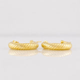 Hoop Earrings Zion 1.7g / 3/4 in 18K Yellow Gold