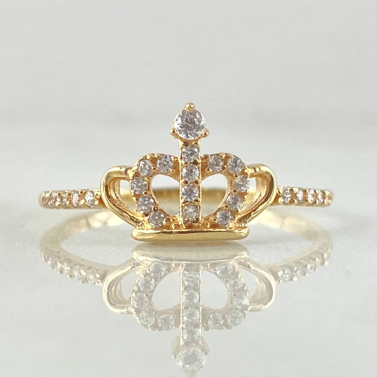 Anillo Corona 1.55gr / T6 3/4 / Oro Amarillo 18K ©