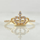 Crown Ring 1.45gr / Size 6 1/2 / 18K Gold