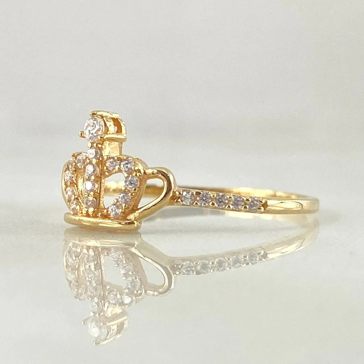 Crown Ring 1.45 g / T6 3/4 18K Yellow Gold