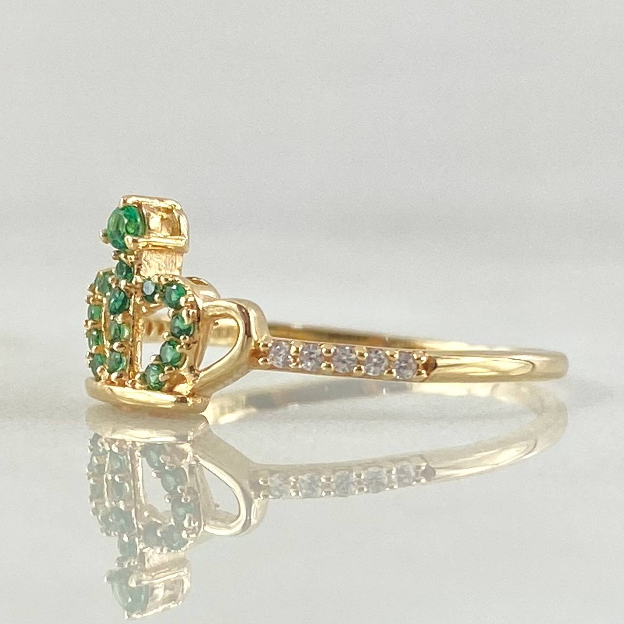 Crown Ring 1.5gr / Size 7 1/4 / 18K Gold ©