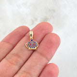 Dije Corona 0.9gr / 1.7cm / Oro 18K
