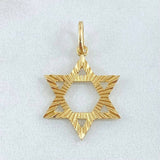 Dije Estrella De David 1.15gr / 1 in / Oro Amarillo 18K *