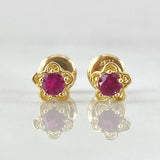 Flower Stud Earrings 0.9gr / 18K Gold ©