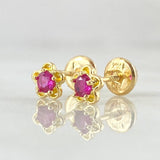 Flower Stud Earrings 0.9gr / 18K Gold ©