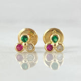 Stud Earrings Trio 0.55gr / 18K Gold