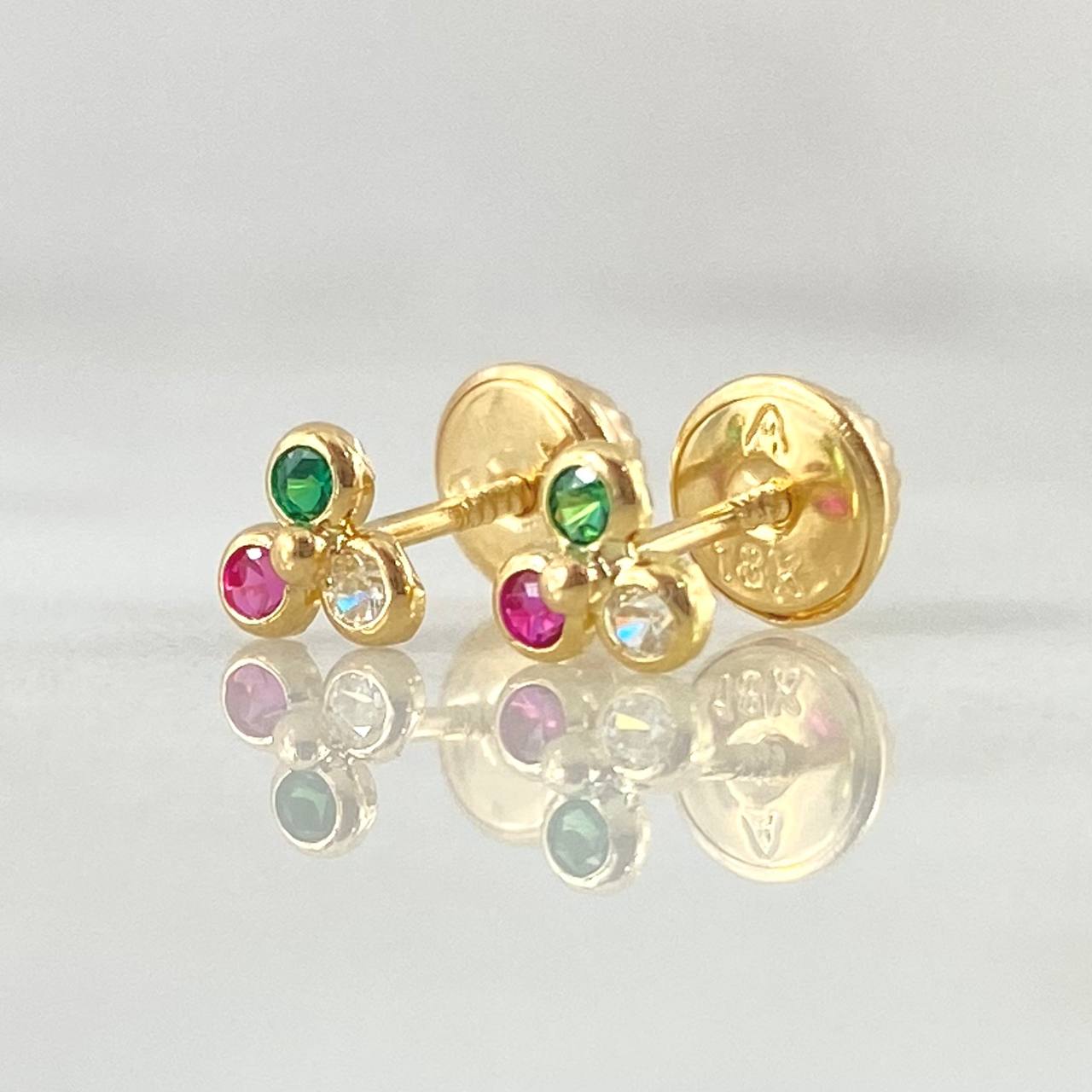 Stud Earrings Trio 0.55gr / 18K Gold