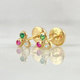 Stud Earrings Trio 0.55gr / 18K Gold