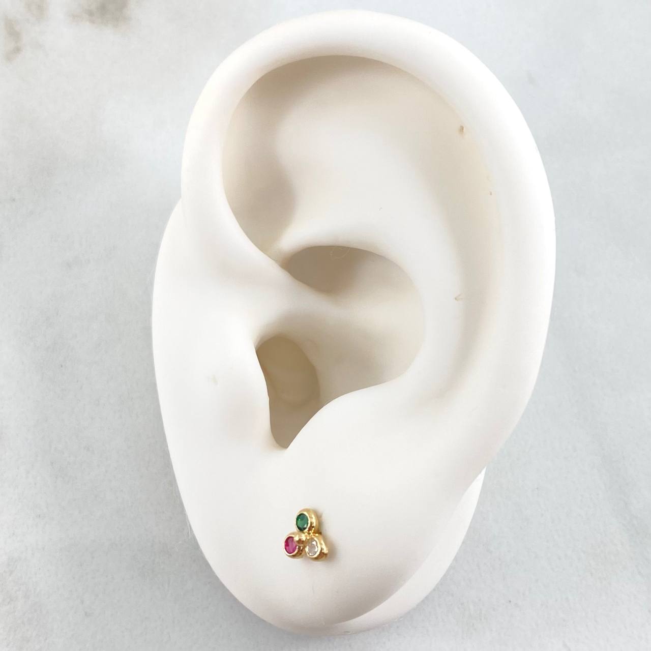 Stud Earrings Trio 0.55gr / 18K Gold