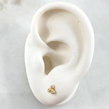 Topos Trio 0.6gr / 4mm Oro Amarillo 18K ©