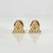 Triangle Stud Earrings Dense 0.65gr / 18K Gold*