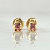 Ladybug Stud Earrings 0.65gr / 18K Yellow Gold