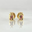 Ladybug Stud Earrings 0.65gr / 18K Gold