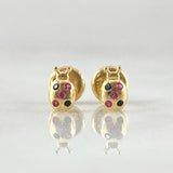 Ladybug Stud Earrings 0.65gr / 18K Gold