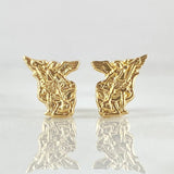 Stud Earrings San Miguel Archangel 0.75gr / 18K Gold