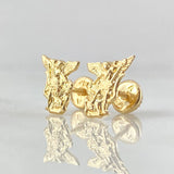 Stud Earrings San Miguel Archangel 0.75gr / 18K Gold