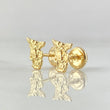 Stud Earrings Silhouette San Miguel Arcangel 0.6gr / 18K Gold