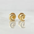 Stud Earrings Moon 0.5gr / 4.9mm 18K Yellow Gold