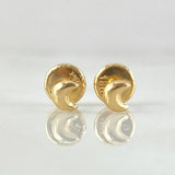 Stud Earrings Half Moon 0.4gr / 18K Gold
