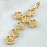 Pendant Clover Cross 10.55gr / 7.2cm / 18K Gold ©
