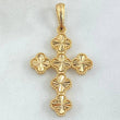 Pendant Cross Clover 4.55gr / 4.3cm (1.7in) / 18K Gold ©