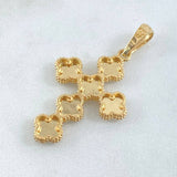 Pendant Cross Clover 4.55gr / 4.3cm (1.7in) / 18K Gold ©