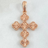 Pendant Cross Clover 4.15gr / 4.1cm / 18K Gold ©