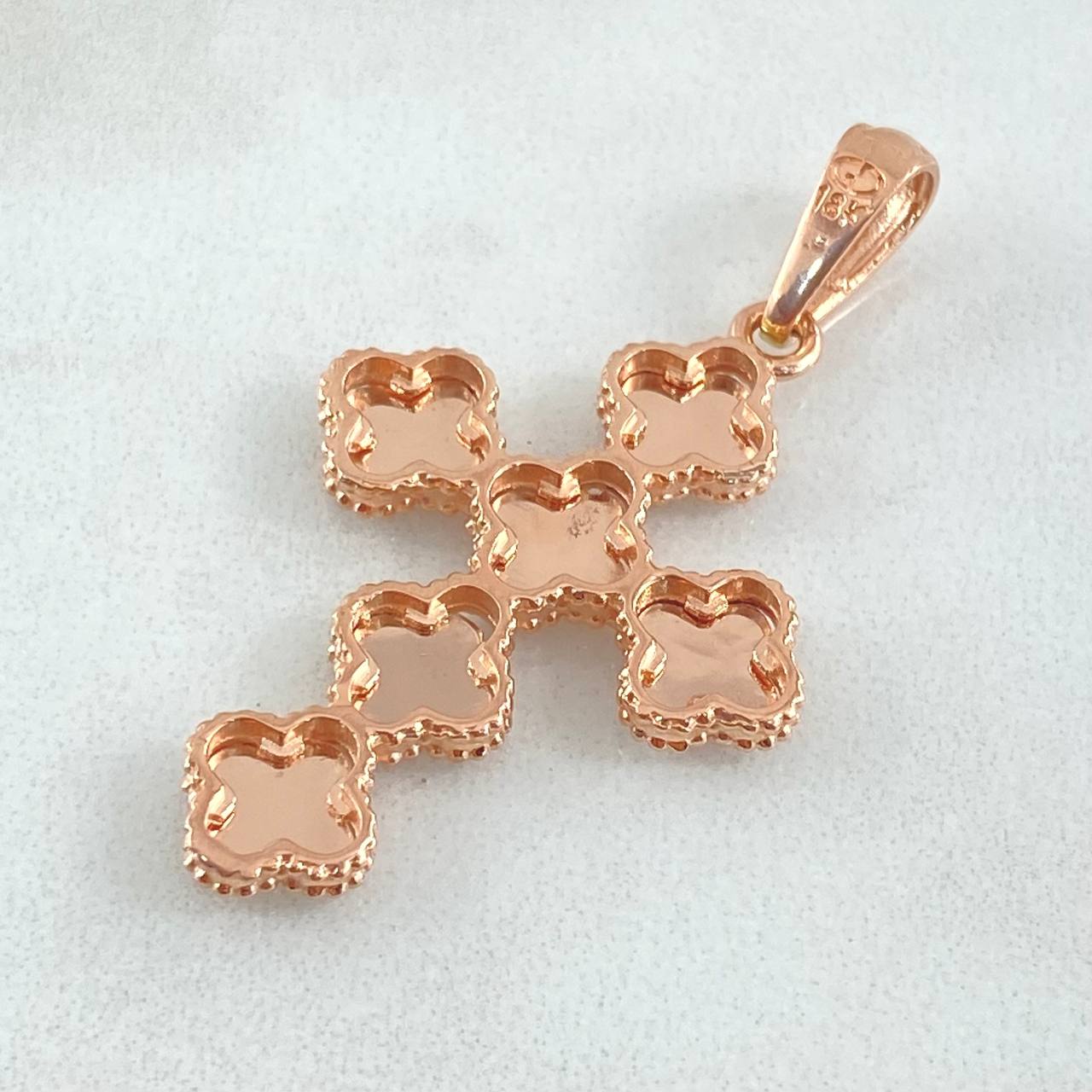 Pendant Cross Clover 4.15gr / 4.1cm / 18K Gold ©