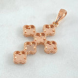 Pendant Cross Clover 4.15gr / 4.1cm / 18K Gold ©