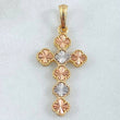 Cross Clover Pendant 2.4gr / 3.5cm (1.4in) / 18K Gold ©