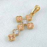 Cross Clover Pendant 2.4gr / 3.5cm (1.4in) / 18K Gold ©