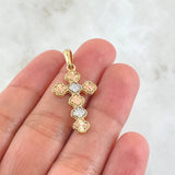 Cross Clover Pendant 2.4gr / 3.5cm (1.4in) / 18K Gold ©