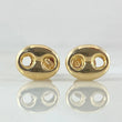 Stud Earrings Gc 8Mm 0.65 g / in / 8 mm Yellow Gold 18K