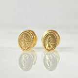 Stud Earrings Virgin Guadalupe 0.5gr / 18K Gold ©