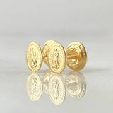 Stud Earrings Virgin Guadalupe 0.6gr / 18K Yellow Gold ©