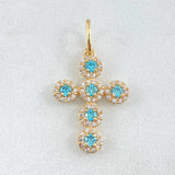 Dije Cruz Tupida 1.95g / 1 in Oro Amarillo 18K