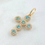 Dije Cruz Tupida 1.95g / 1 in Oro Amarillo 18K