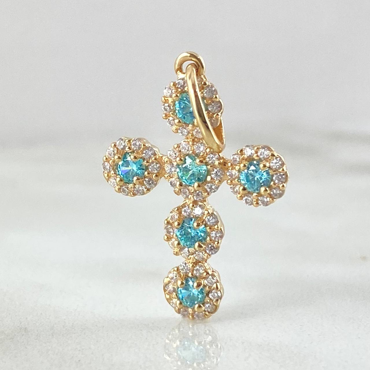 Dije Cruz Tupida 1.95g / 1 in Oro Amarillo 18K