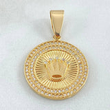 Pendant Circular Crown Plate 5.95gr / 3.5cm / 18K Gold ©