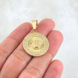 Pendant Circular Crown Plate 5.95gr / 3.5cm / 18K Gold ©