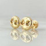 Stud Earrings Gc 0.75 g / in / 8.3 mm Yellow Gold 18K