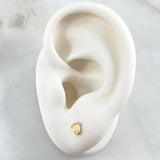 Stud Earrings Crown 0.5gr / 18K Yellow Gold