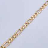 Pulso Figaro 2.8gr / 20.2cm / 4mm Oro Amarillo +1 18K &
