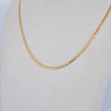 Cuban Links Flat 3.2gr / 45.1cm / 1.96mm Yellow Gold +0 18K $