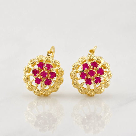 Stud Earrings Arete Margita 2.45g / in / 11.4mm Yellow Gold 18K